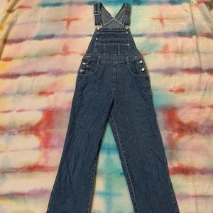 Vintage denim overalls